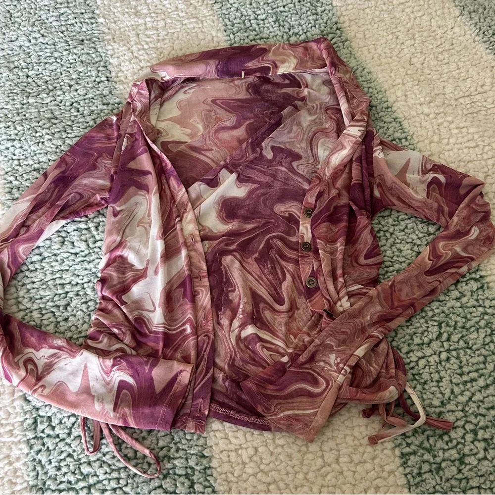 Pink Button Down - Picture 2 of 5